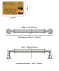 10 Pack 5 Inch Hole Center Cabinet Handles Brushed Satin Nickel Polished Nickel Finishes Dimensions