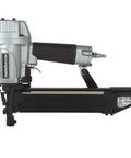 7/16 Inch Standard Crown Stapler for Roofing and Subfloor Installations, side view, lightweight pneumatic nail gun, 16 gauge