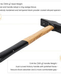 Beefy Pro Grade Knife Making Tongs And Hammer Set Wolf Jaw V Bit Tongs hammer with dual curved hickory handle