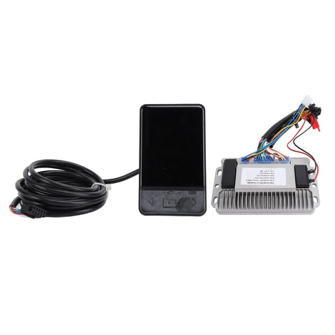 1000W 38A Electric Bike Brushless Motor Controller With TFT Screen And LCD Display 60V Compatible shown with cables