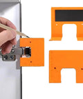 Magnetic Cabinet Door Hinge Spacer With Scale For A Clean 2mm Gap Handy Hinge Alignment Tool For Cabinet Door Installations.