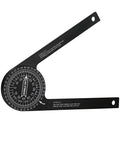 Heavy Duty 7 Inch Miter Saw Protractor Angle Finder With Dope Precision Laser Engraved Scales for precise angle measurements.
