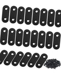 Heavy Duty Steel Mending Plates 80 Pack Straight Corner Braces For Wood Furniture Cabinet Repair Reinforcement Real Deal Diy Hardware Kit With No Sweat Pre Drilled Installation with pre-drilled holes and screws.