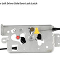 Rear Left Driver Side Door Lock Actuator Latch Assembly With Cable For 2004 To 2008 Ford F150 Extended Cab Pickup Truck, detailed view.