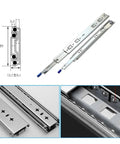 Beefy 51mm Galvanized Steel Drawer Slide, Concealed Telescopic Rails, Industrial Grade Heavy Duty Slide For Kitchen Cabinets