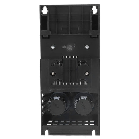 Beefy 3 Phase VFD Motor Controller With 380V Input And Output 2.2KW Pro Grade Industrial Inverter For Heavy Duty Machinery Durable ABS Shell Easy Setup And One Button Run Stop With Clear Digital Display, black ABS rear view