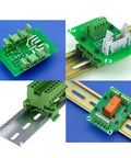 20 Sets Din Rail PCB Mounting Bracket Holder Carrier Clips For C45 Rail Width 35Mm Or 15Mm Easy Install And Detach Panel Mount Ready