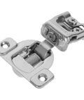 3D Adjustable Silent Cabinet Hinges For Frameless Kitchen Cabinets One Inch Short Arm Self Closing With Soft Close Damping Mechanism Hinge Set By Hohopeti