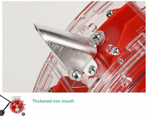 Thickened iron mouth of Manual Seed Seeder Handheld For Garden And Farm Use, 20cm Spacing, Adjustable Seed Spacing, Walk Behind Seeding Machine