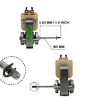 Range Convection Oven AC Fan Blower Motor Replacement Part EAU61865301 with measurements and details shown