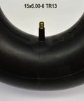 Close-up of a Heavy Duty 15x6-6 Inner Tube with TR-13 Straight Valve for 15x6.00-6 Tires