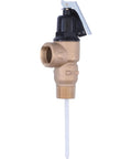 1 Inch FVMX-4LS Male Inlet Relief Valve Water Pressure Regulator Bronze Plumbing Fitting for Residential Systems Easy Push-To-Connect Durable Cartridge Design No Fuss Install bronze valve with threaded inlet and lever handle