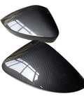 High Quality Side Mirror Cover Cap Fit For Skoda Superb Sedan 2015 2016 2017 2018 Covers Up Curb Rash And Scratch Marks Easily With Textured Finish That Blends In Restores Your Vehicles Street Vibe Tool Free Snap On Install, black carbon fiber texture