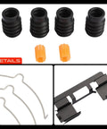 Upgrade Your Ride With This A-Premium Front Left And Right Side Disc Brake Hardware Kit For Ford F-150 Plus Lincoln Mark LT Smooth Stopping Power, rubber boots and metal clips