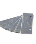 OEM Replacement Blades Pack Of 6 For Commercial Dicers Slicers Steamers Fryers And Food Warmers arranged fanned out on a surface