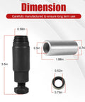 No Sweat Automatic Transmission Shifter Lever Seal Remover Installer Tool Kit dimensions with measurements and materials shown.