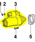 Diagram of ED0058402810-S Starter Motor For Kohler KDI Engines OEM Direct Replacement with labeled parts
