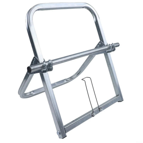 Heavy Duty Steel Cable Reel Dispenser Rack Delivers Tangle Free Cord Management With Smooth Rolling Base, sturdy steel frame.
