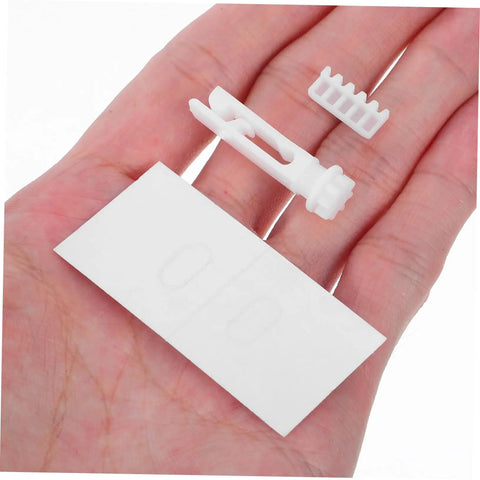 Vertical Blind Repair Kit 1 Set With Replacement Stems And Gears White For Smooth Operation No Hassle Easy Install Quick Fix Of Damaged Vertical Blind Components For Home And Office Use on hand