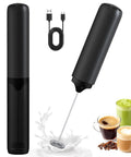 Rechargeable Milk Frother Wand With Cover Electric Drink Mixer With Stainless Steel Whisk for Coffee and Lattes