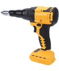 Heavy Duty Cordless Rivet Nailer With Brushless Motor And Auto Reverse Works Perfectly With Dewalt Dcb Batteries For Overhead Jobs Or Tight Spaces Includes Led Light Plus 18 Inch Rivet Cap Kit To Zip Up Metal Sheets Fast.