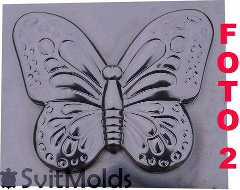 Butterfly Concrete Mold For DIY Stepping Stone Garden Path Decor 8.66 By 6.69 Inch ABS Plastic Molding Tool Durable One Piece Mold