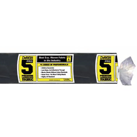 Pro 5 Weed Barrier Fabric 5 Oz Heavy Duty Ground Cover Mat 3 X 250 Feet roll for raised beds and landscaping