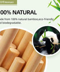 Top Shelf 1/4 Inch Bamboo Dowel Rods 17.5 Inches Long Unfinished Craft Sticks close-up of natural bamboo material and ends.
