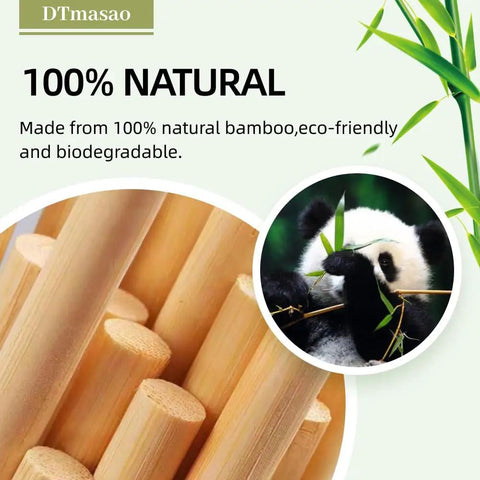 Top Shelf 1/4 Inch Bamboo Dowel Rods 17.5 Inches Long Unfinished Craft Sticks close-up of natural bamboo material and ends.