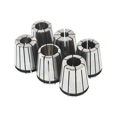Six Piece ER32 Spring Collet Set With Sizes One Eighth One Quarter Three Eighths One Half Five Eighths And Three Quarters For CNC Engraving