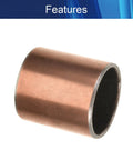 Premium Heavy Duty 20X23X25Mm Oilless Sleeve Bearing Straight Up Smooth Operator Sintered Bronze Plain Bushing close-up detail