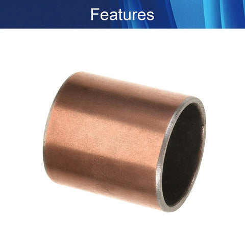 Premium Heavy Duty 20X23X25Mm Oilless Sleeve Bearing Straight Up Smooth Operator Sintered Bronze Plain Bushing close-up detail