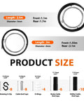Universal Bicycle Cable Kit For Brake And Shift Cables With Housing End Caps O Rings Fits Mountain Road And Hybrid Bikes Black