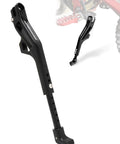 6061 Aluminum CNC Dirt Bike Kick Stand With Adjustable Height for Surron Light Bee S and X, shown in black aluminum