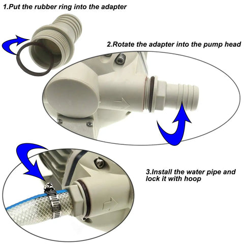 Installation steps for High Flow Diaphragm Irrigation Water Pump With Self Priming 10.6 GPM At 115V 23 PSI 350W Lift 11 Meters
