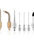 Grease Gun Needle Tip Kit 7 Piece Set Heavy Duty Pro Grade With Bent And Straight Adapters for precise lubrication.