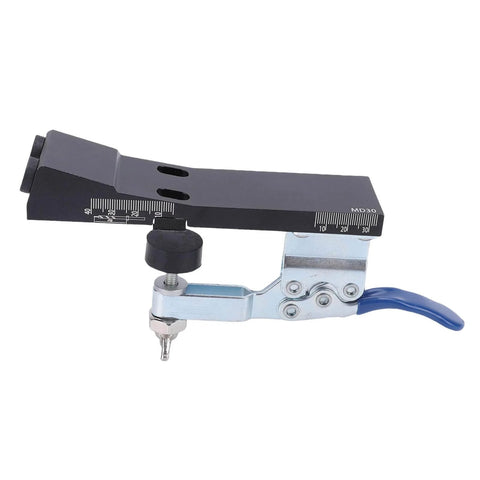 Pocket Hole Jig Kit With Aluminum Alloy Build Easy Quick Clamp Adjustable Depth And 15 Degree Drill Angle For Precise Pocket Joints Pro Grade And DIY Woodworking Projects And Furniture Building side view