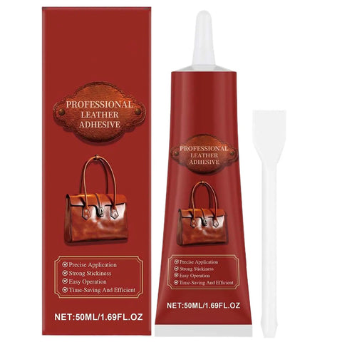 Clear Leather Repair Tape With Strong Flexible Adhesive And Scraper for leather repairs, bottle and packaging front view
