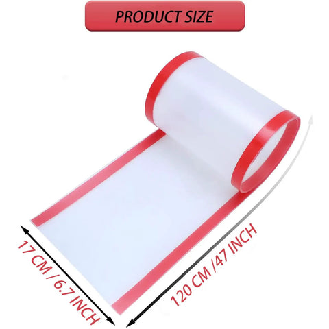 Door Pinch Guard For Babies And Kids Heavy Duty Door Hinge Cover showing product size dimensions