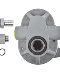 Top view of 16.6 GPM Hydraulic Pump and Motor Pack for Beefy Lifts and Machinery, 540 RPM, 2250 PSI with fittings