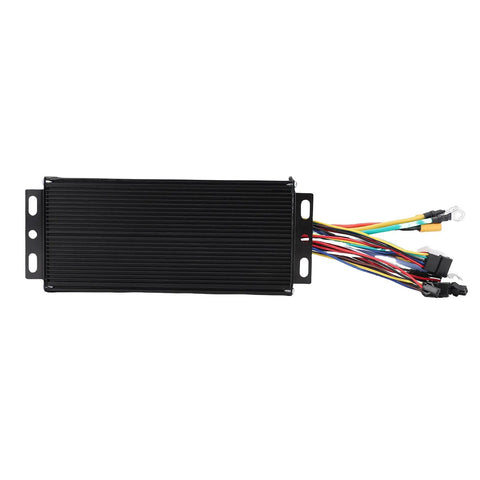 Sine Wave Brushless Motor Controller 45A Aluminum Alloy Body For 36V 48V 52V E Bike And Scooter, black casing with wires