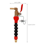 Built Right Angle Grinder Water Sprayer Nozzle Stainless Steel Coolant Kit For Zero Hassle Dust Cleanup And Smooth Marble Cutting Killer Mist Head Accessory showing a red and black adjustable spray nozzle.