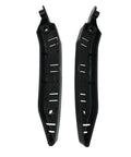 Front Bumper Bracket Retainers Left And Right Pair Top Shelf Quality Fits Like A Glove For Tesla Model Y 2020 Through 2023 Heavy Duty Auto Replacement Hardware, black plastic design.
