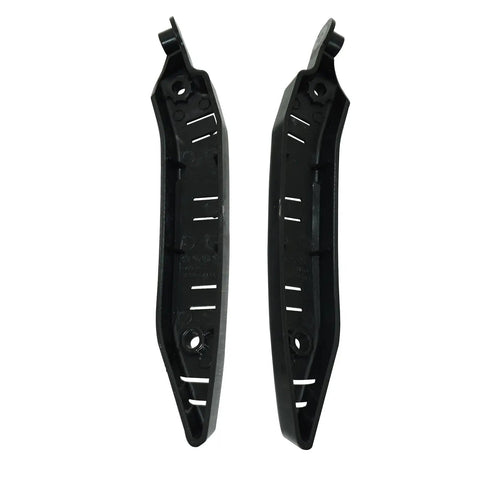 Front Bumper Bracket Retainers Left And Right Pair Top Shelf Quality Fits Like A Glove For Tesla Model Y 2020 Through 2023 Heavy Duty Auto Replacement Hardware, black plastic design.