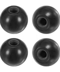 Four black 4 Pack Threaded Ball Knobs M12 Female Thread 40mm Diameter Thermoset Ball Knob for Lathe Machine and Lawn Mowers.