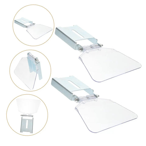 Clear Bench Grinder Dust Shield Guard Plate For Safer Grinding Lightweight Protective Eye Shield Made From Stainless Steel And Plastic