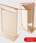 Hidden Door Hinge For Secret Doors And Bookcase Shelves 600 Lbs Load Bearing Stainless Steel Pivot Hinge 180 Degree Rotation