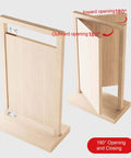 Beefy Heavy Duty Hidden Door Hardware for Wood Secret Door Bookcase with 600 Pound Load and 180 Degree Rotation