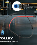 YOLKY front brake pad wear sensor for BMW, blue 2-pin connector, 1-pack
