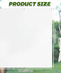 5x5 Ft Archery Backstop Netting Arrow Catcher For Bow Training, showing dimensions and installation accessories